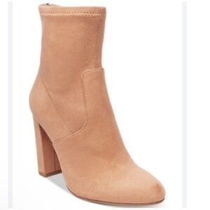 Steve Madden suede like brisk heel boots